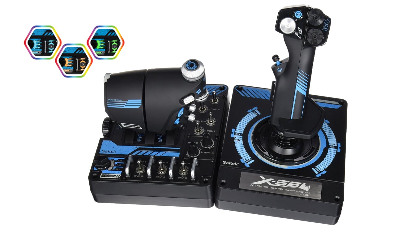 Logitech G Saitek Pro Flight X56 Rhino - Joysticki - Sklep